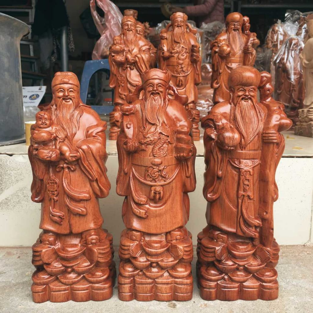Bộ tượng Phúc Lộc Thọ cho gia chủ mệnh Thổ, tượng Phúc Lộc Thọ hợp tuổi nào