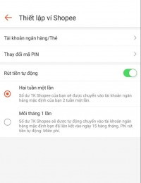 Các bước chi tiết để chuyển tiền từ ví Shopee về tài khoản ngân hàng tự động
