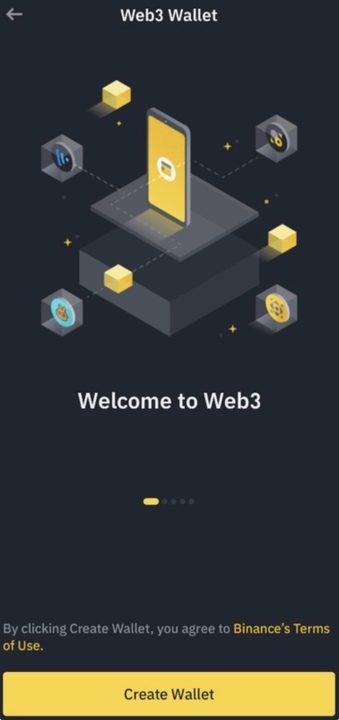 Các bước tạo ví Web3 Binance trước khi có thể rút tiền