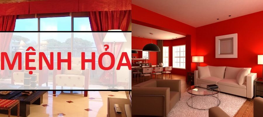 Các thiết kế nội thất màu đỏ tượng trưng cho sự nhiệt huyết và may mắn của tuổi Tỵ mệnh Hỏa