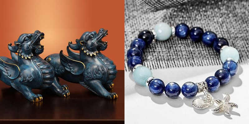 Các vật phẩm phong thủy màu xanh dương mang lại bình an cho người tuổi Tỵ mệnh Thủy