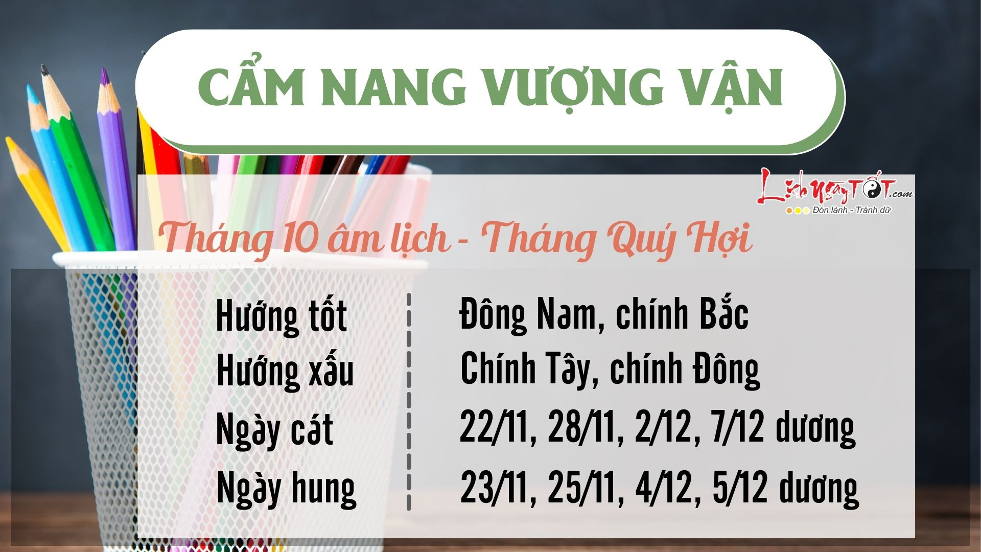 Cẩm nang vượng vận cho tử vi tuổi Bính Thìn tháng 10