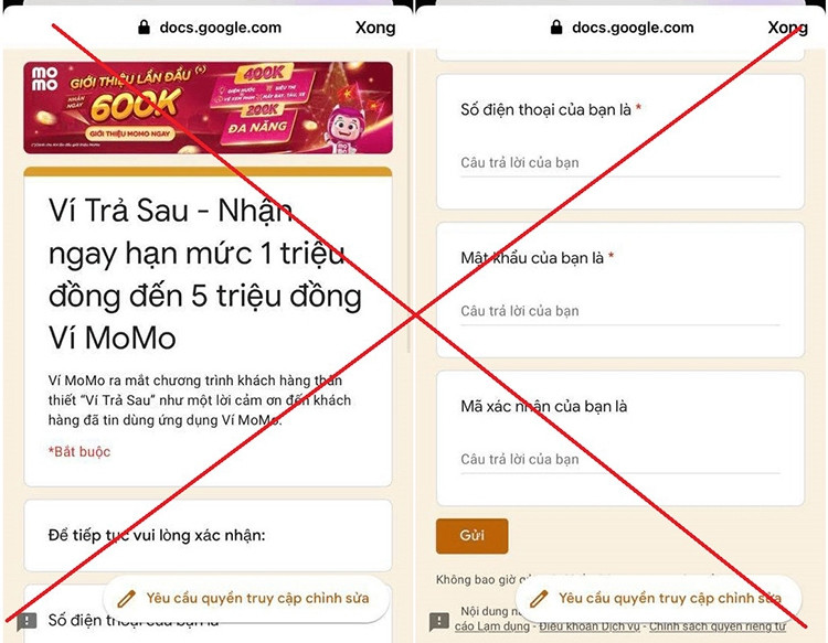 Cảnh báo về các hình thức lừa đảo liên quan đến ví trả sau MoMo