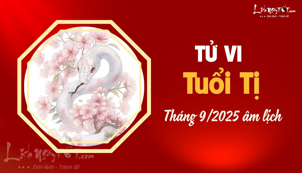 Dự đoán tử vi tháng 9 âm lịch 2024 cho tuổi Tỵ qua hình ảnh con rắn