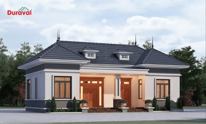 Gia đình xem xét bản vẽ nhà mới và các yếu tố để quyết định bao nhiêu tuổi thì làm nhà không cần xem tuổi.