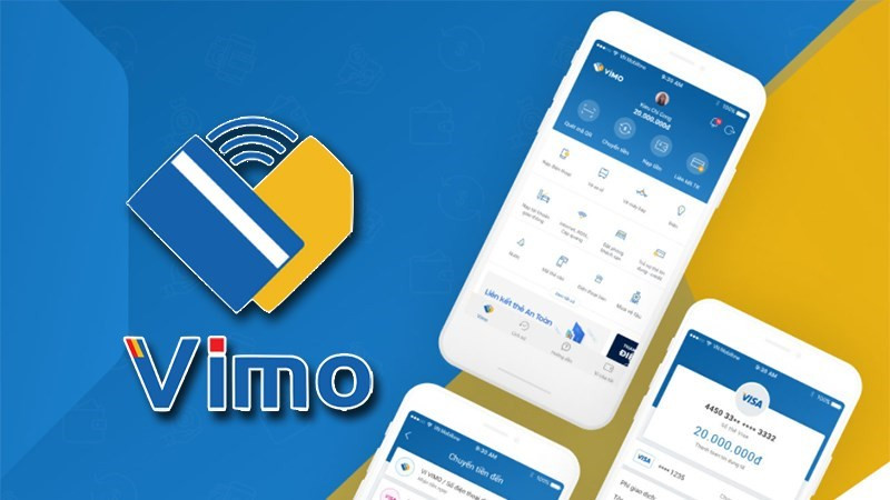 Giao diện chính của ví điện tử Vimo