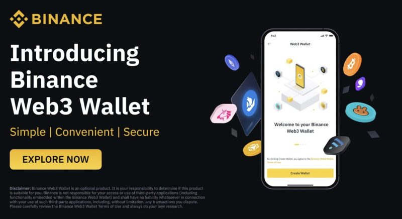Giao diện chính của ví Web3 Binance, nơi người dùng bắt đầu các giao dịch rút tiền