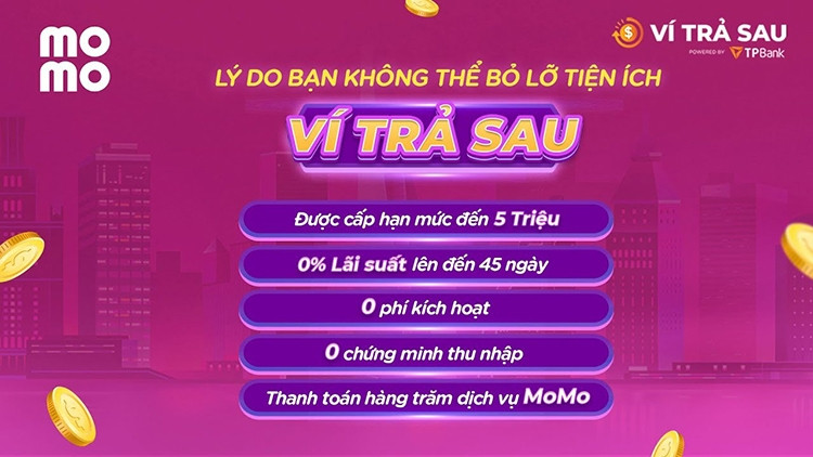 Giao diện quản lý chi tiêu và lịch sử giao dịch trên ví MoMo