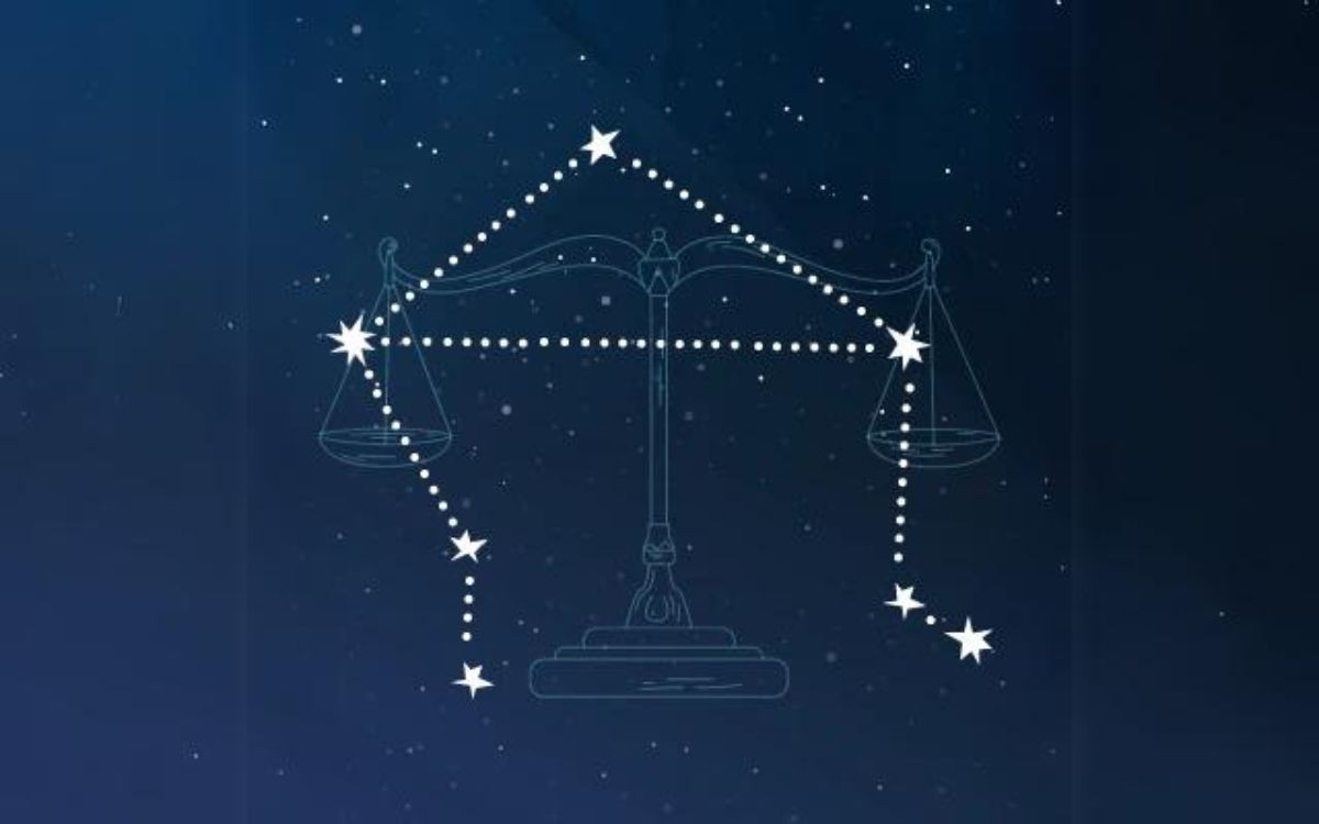 Hình ảnh biểu tượng cái Cân đại diện cho tên tiếng Anh cung hoàng đạo Libra (Thiên Bình), tượng trưng cho sự cân bằng và công bằng.