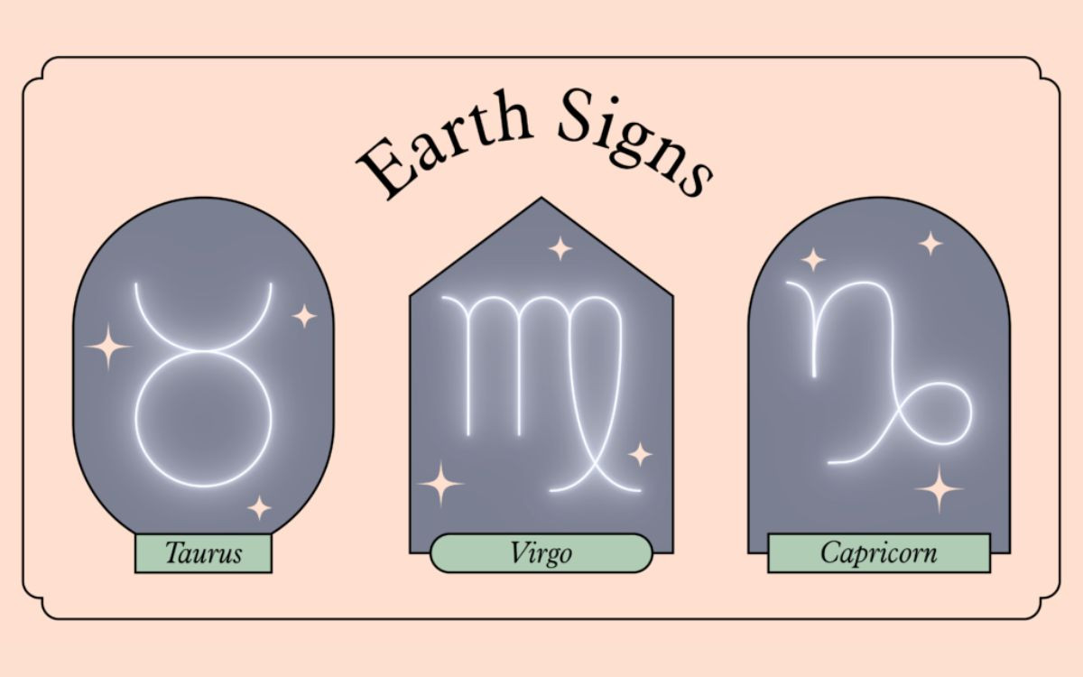 Hình ảnh biểu tượng khối đất thể hiện nhóm cung Đất (Earth Signs) trong tên tiếng Anh cung hoàng đạo, liên quan đến sự ổn định.