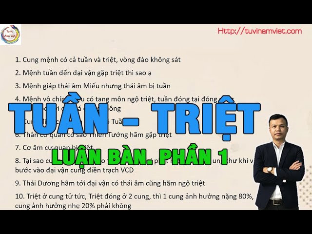 Hình ảnh minh họa cách xem tuần triệt trong lá số tử vi cổ truyền