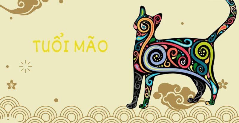 Hình ảnh một bức tranh về con mèo, biểu tượng của tuổi Mão, với vẻ hiền lành và tinh tế, giúp giải đáp sinh năm 1939 là tuổi con gì