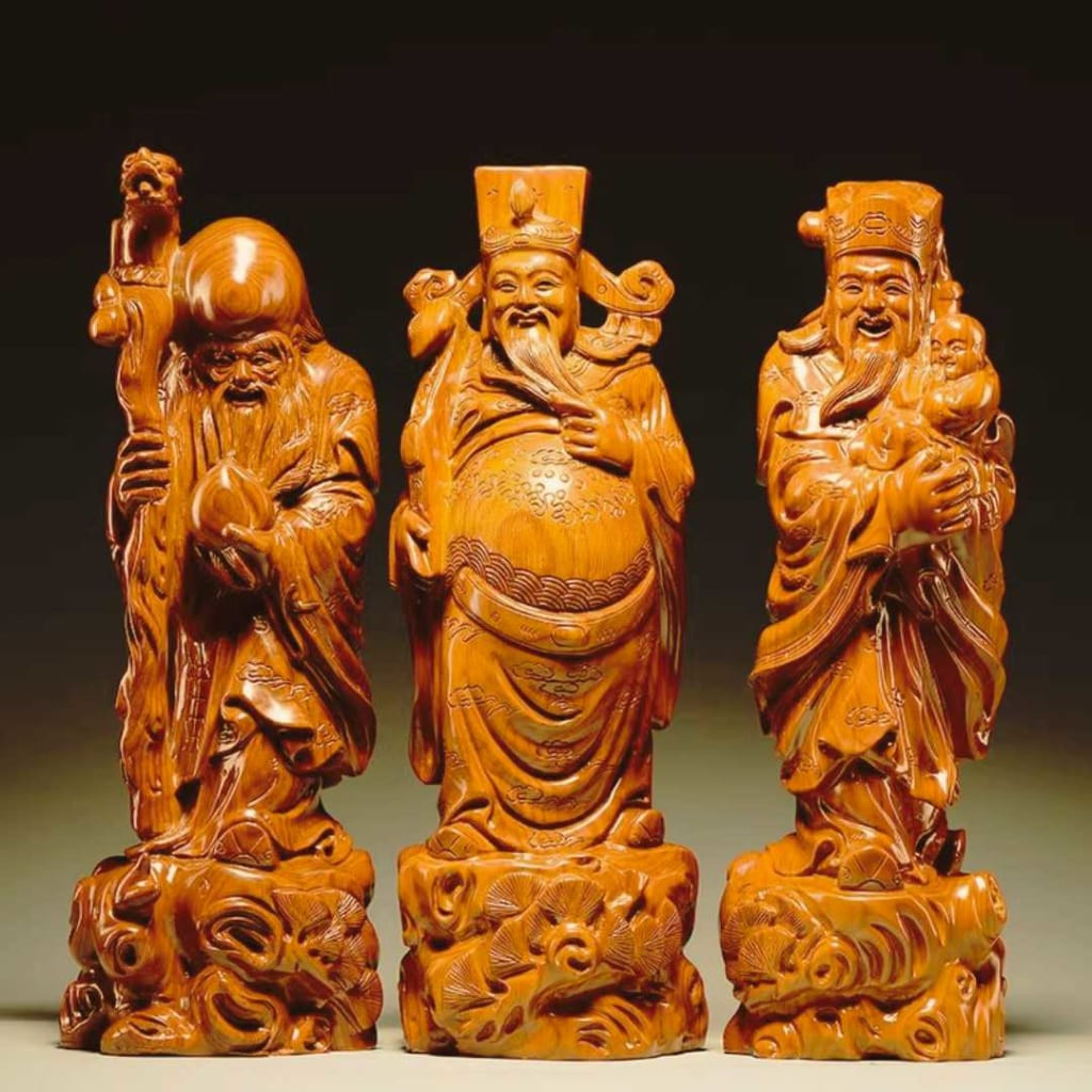 Hình ảnh tượng Phúc Lộc Thọ cho người mệnh Kim, tượng Phúc Lộc Thọ hợp tuổi nào