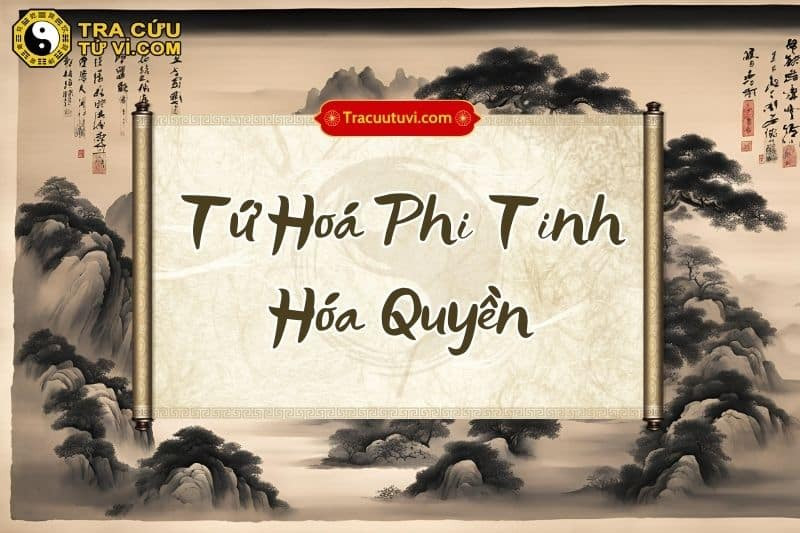 Hình ảnh tượng trưng Hóa Quyền trong Tử Vi, đại diện cho quyền lực, sự ảnh hưởng và khả năng lãnh đạo, được luận giải qua cách tính phi hóa.