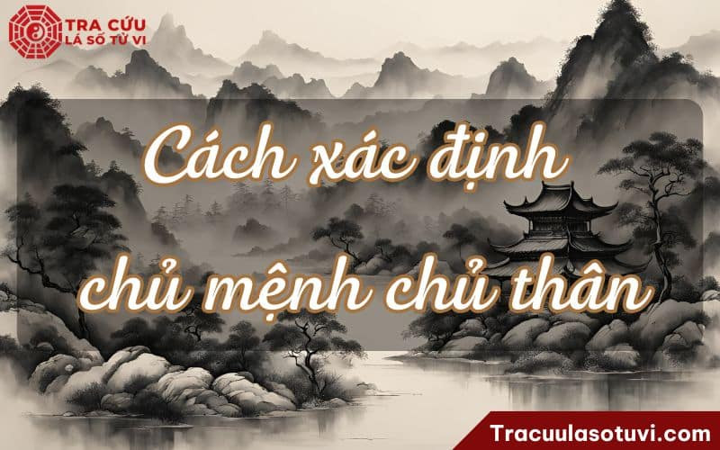 Lá số tử vi minh họa cách xác định chủ thân và chủ mệnh