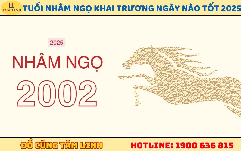 Lịch chọn ngày khai trương tốt cho tuổi Nhâm Ngọ 2002 trong năm 2025