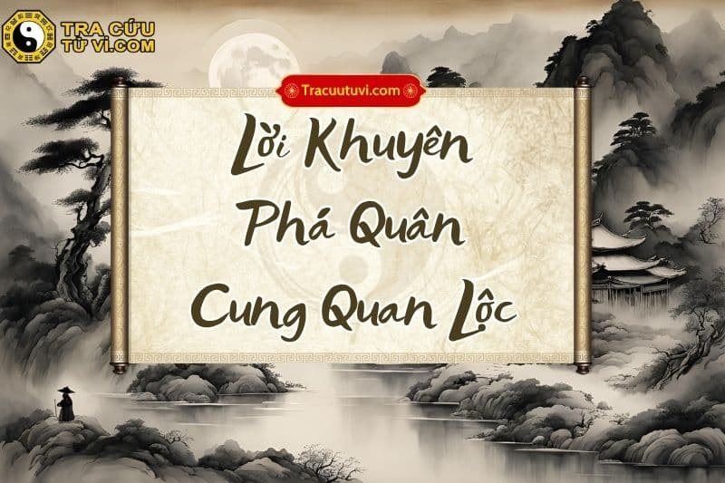 lời khuyên cho vận trình sự nghiệp phá quân cung quan lộc