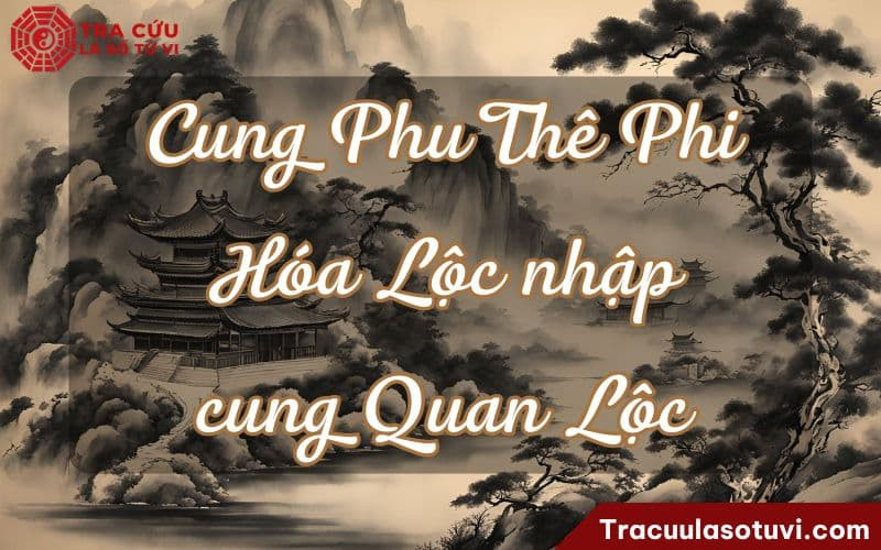 Luận giải cung Phu Thê phi hóa Lộc nhập cung Quan Lộc