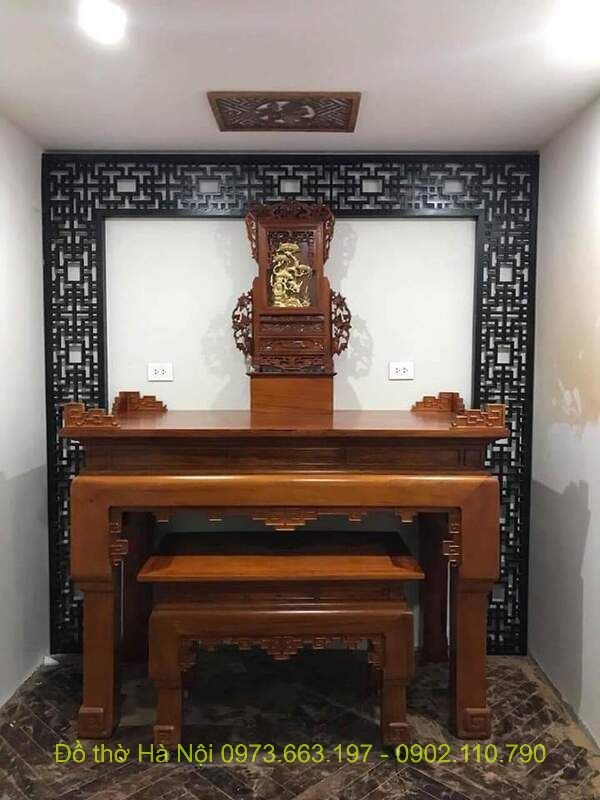 Mẫu bàn thờ hiện đại phù hợp cho không gian chung cư, tối ưu hóa diện tích thờ cúng