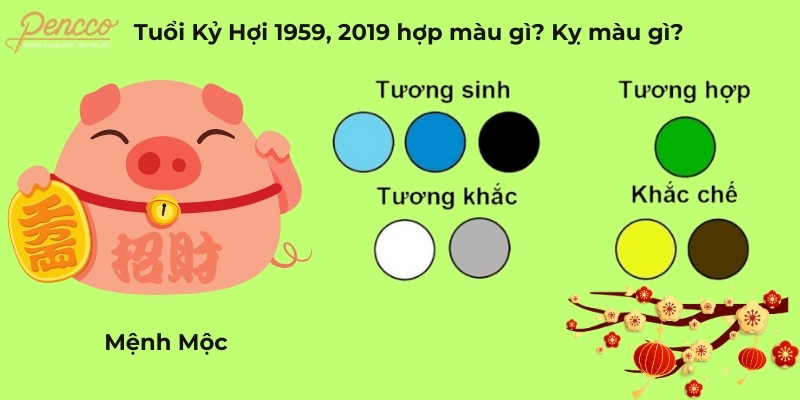 Màu sắc may mắn và cần tránh cho người tuổi Kỷ Hợi 1959 và 2019 trong năm 2025