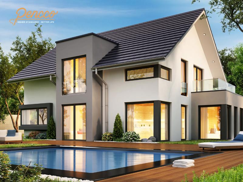 Màu sơn trắng ngà ngoại thất cho tuổi Ngọ mệnh Kim