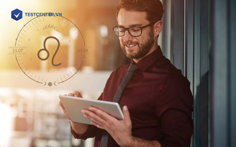 Một người đàn ông với phong thái tự tin và khao khát được công nhận, đại diện cho Sư Tử