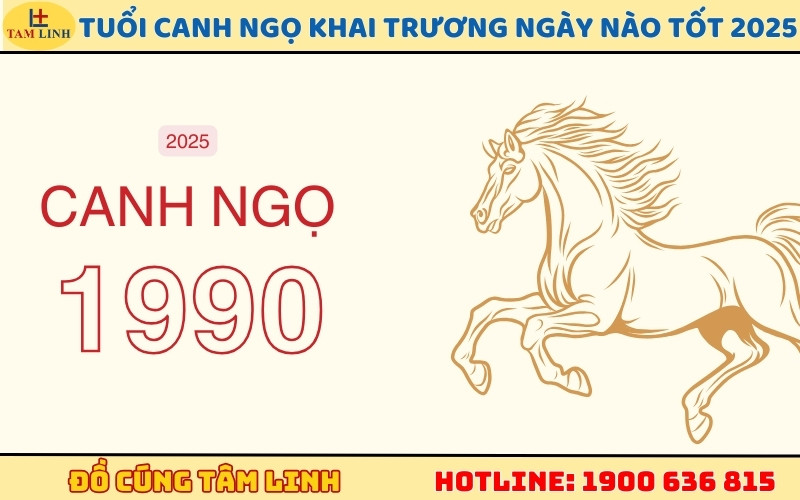 Ngày khai trương đẹp cho tuổi Canh Ngọ 1990 năm 2025