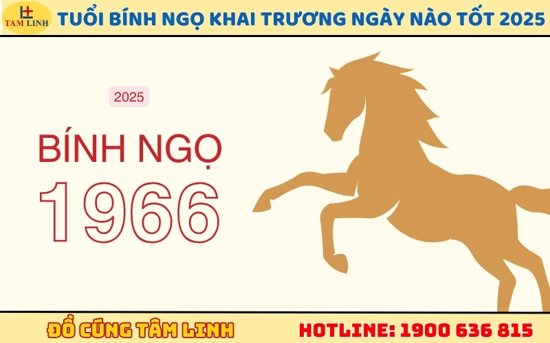 Ngày khai trương hợp tuổi Bính Ngọ 1966 năm 2025