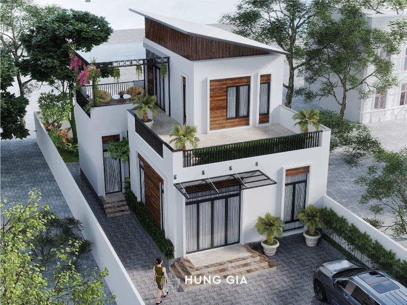 Ngôi nhà đẹp với thiết kế hiện đại