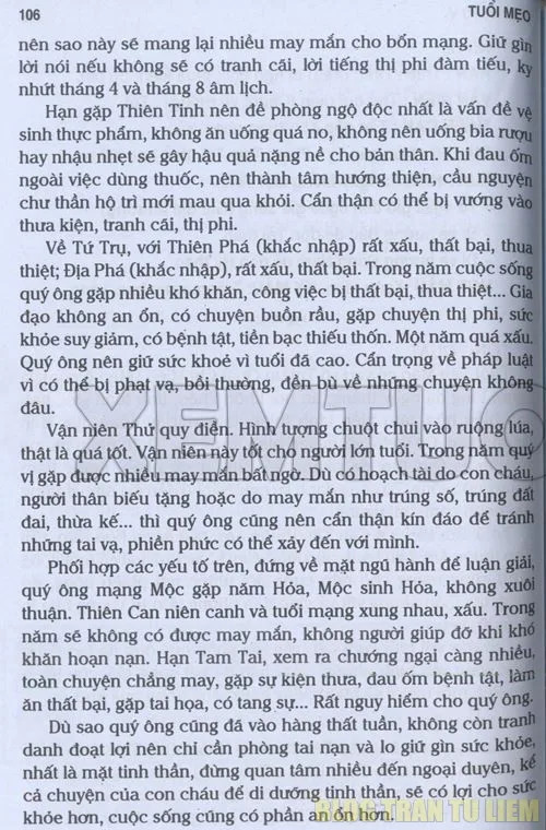 ngũ hành và các hạn xấu tuổi 1951 năm 2025