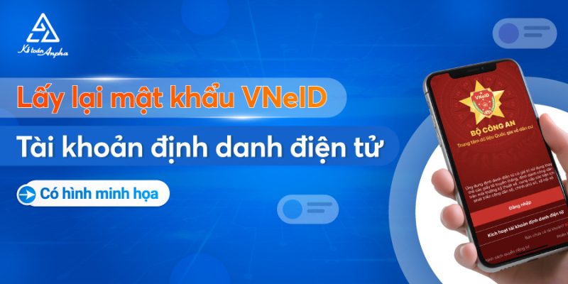 Người dân thao tác trên ứng dụng VNeID để lấy lại mật khẩu định danh điện tử