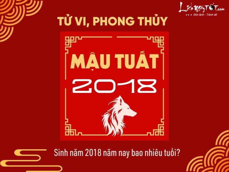 Người sinh năm 2018 tuổi con gì bao nhiêu tuổi vào năm nay