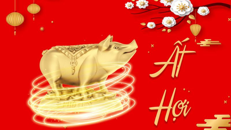 Người tuổi Ất Hợi sinh năm 1995 cầm tinh con Lợn, biểu tượng của sự no đủ, phúc khí