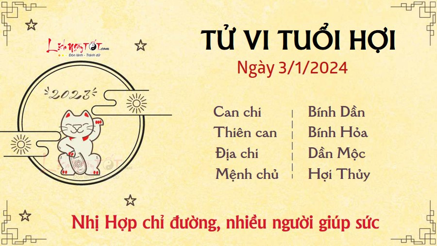 Người tuổi Hợi gặt hái thành công sự nghiệp và mở rộng bản thân trong tử vi ngày 3 tháng 1