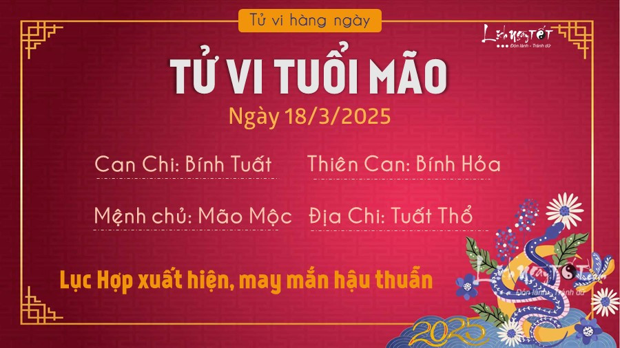 Người tuổi Mão với thần thái tự tin, đón nhận may mắn và thành công trong công việc của mình theo tử vi ngày 18 tháng 3 năm 2025.