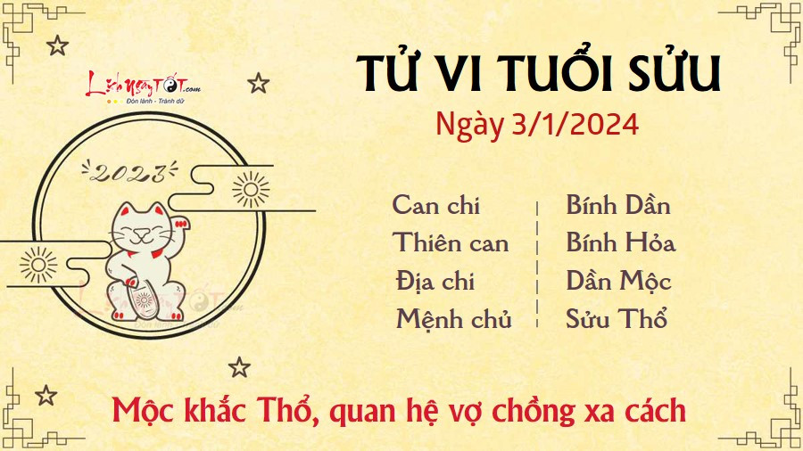 Người tuổi Sửu cần chú ý đến mối quan hệ tình cảm trong tử vi ngày 3 tháng 1
