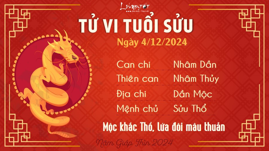 Người tuổi Sửu với sự nghiệp thăng hoa nhưng tình cảm cần chú ý trong tử vi ngày 4/12/2024