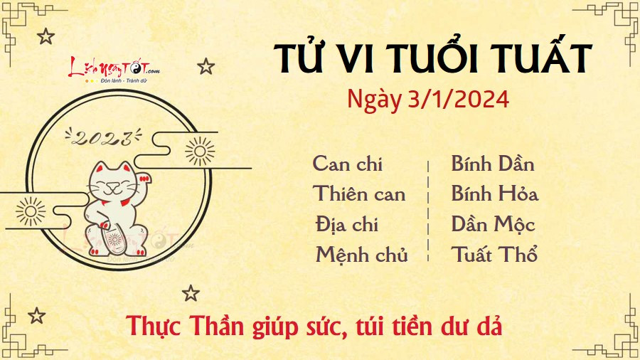 Người tuổi Tuất có tài lộc dồi dào nhưng cần tiết chế cảm xúc theo tử vi ngày 3 tháng 1