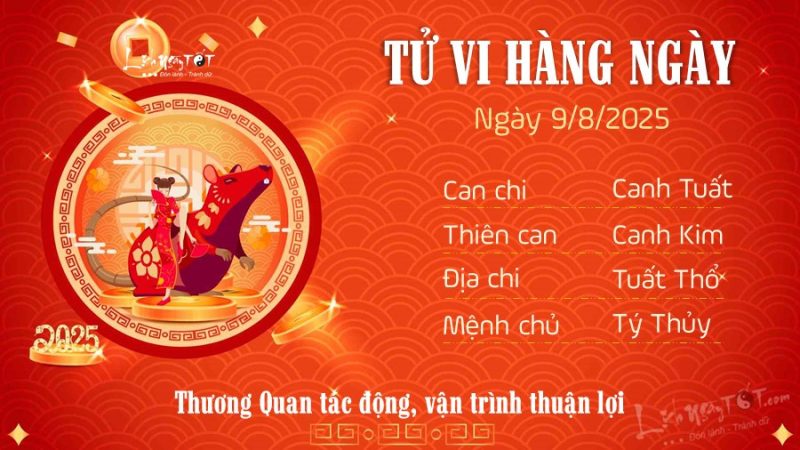 Người tuổi Tý đón tin vui sự nghiệp ngày 9 tháng 8 năm 2025