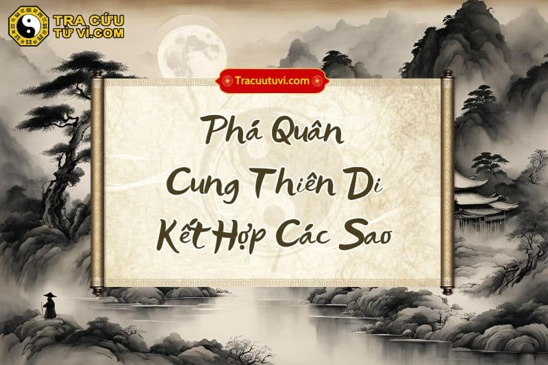 Phá Quân cung Thiên Di kết hợp các sao khác