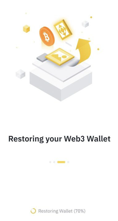 Quá trình hệ thống xử lý khôi phục ví Binance Web3