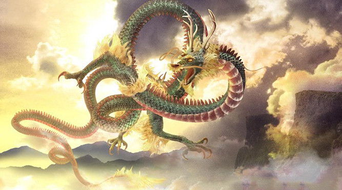 Rồng vàng uy nghi, tượng trưng cho mệnh Kim của nữ Canh Thìn