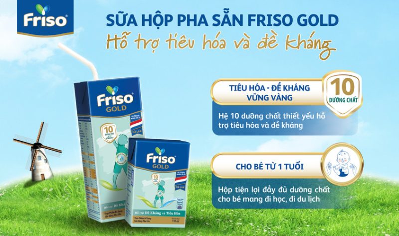 Sữa hộp pha sẵn Abbott Grow Gold hương vani 180 ml cho bé 1 tuổi