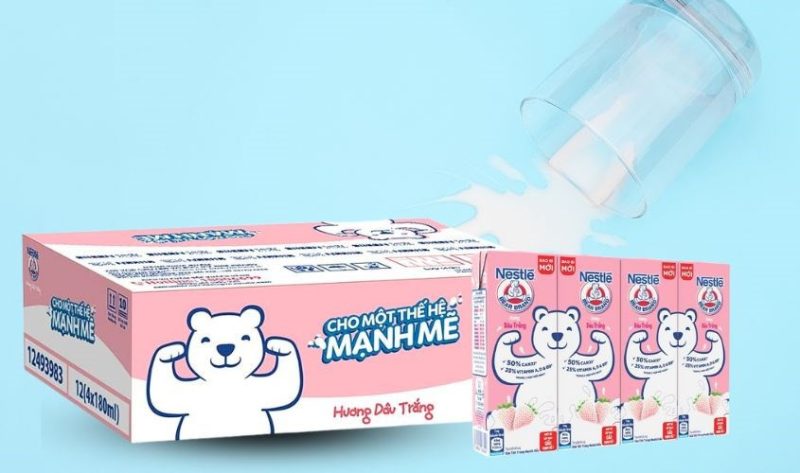 Sữa tươi Vinamilk chứa nhiều dưỡng chất cho bé 1 tuổi