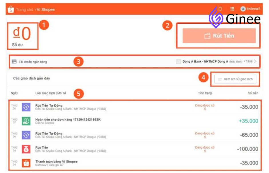 Thiết lập ví ShopeePay
