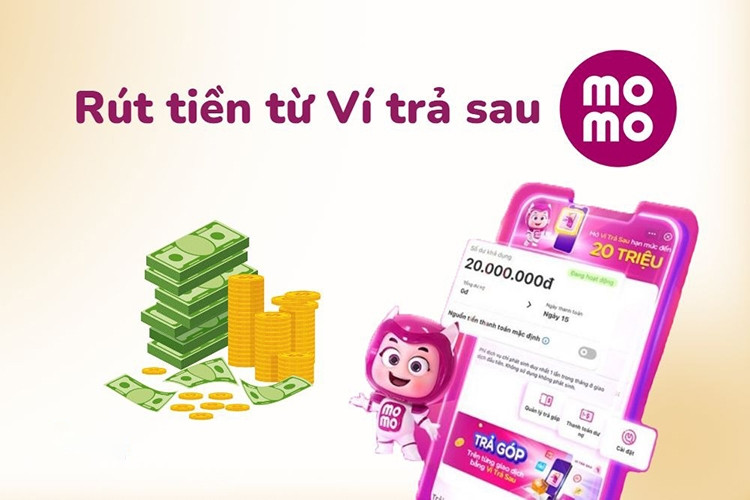 Thông báo không thể rút tiền mặt trực tiếp từ ví trả sau MoMo