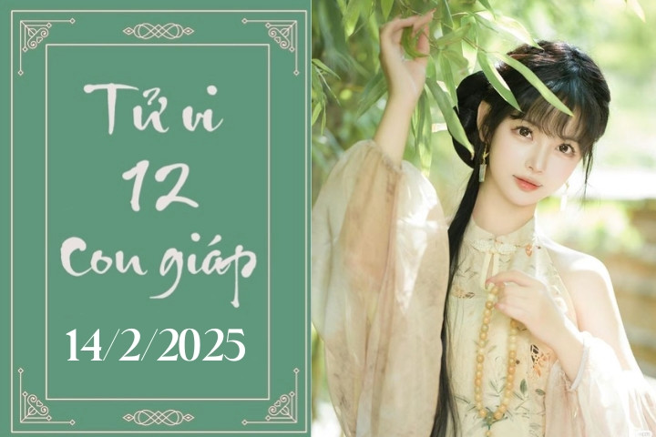Tổng quan tử vi 12 con giáp ngày 14/2/2025 chi tiết về vận trình sự nghiệp và tình duyên.