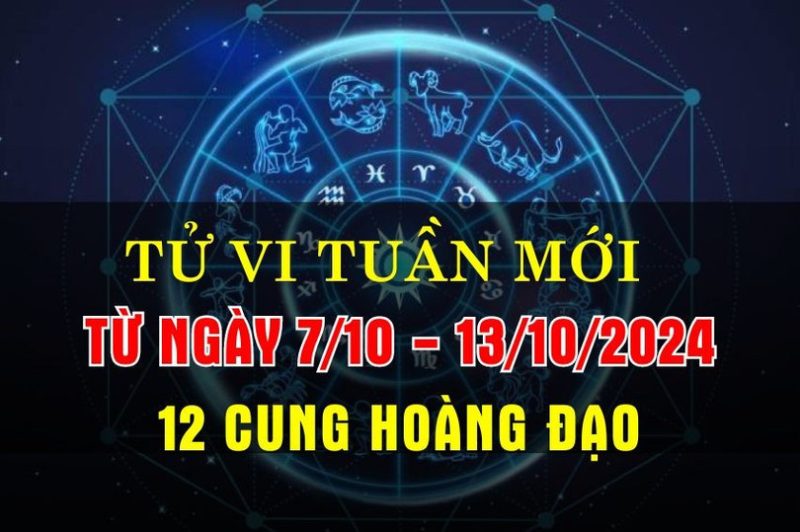 Tổng quan về tử vi tuần mới cho 12 cung hoàng đạo, với biểu đồ và hành tinh