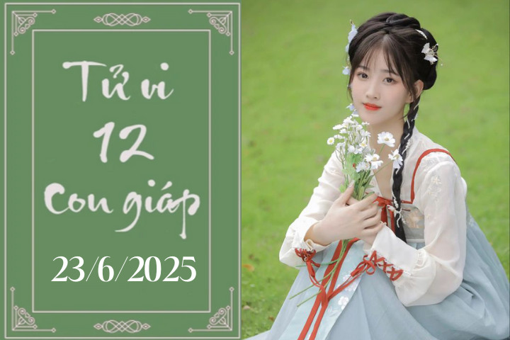 Tử vi 12 con giáp ngày 23/6/2025: Tý chậm trễ, Dậu khó khăn