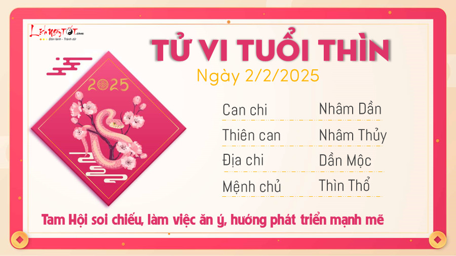 Tử vi 2/2/2025 tuổi Thìn: Mối quan hệ tốt đẹp, thận trọng với quyền lực